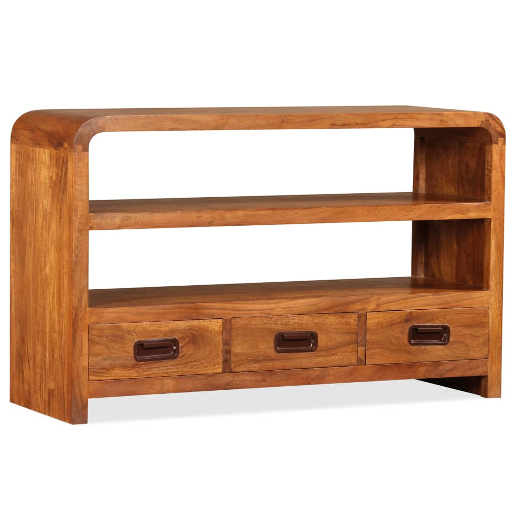 Tv-meubel 90x30x55 cm massief acaciahout is nu te koop bij PeponiXL, paradijselijk wonen!