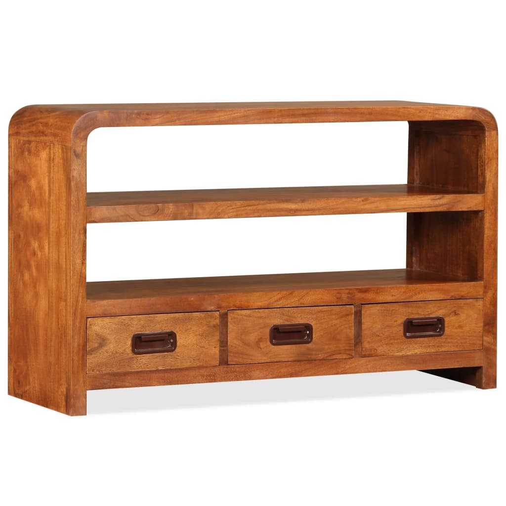 Tv-meubel 90x30x55 cm massief acaciahout is nu te koop bij PeponiXL, paradijselijk wonen!