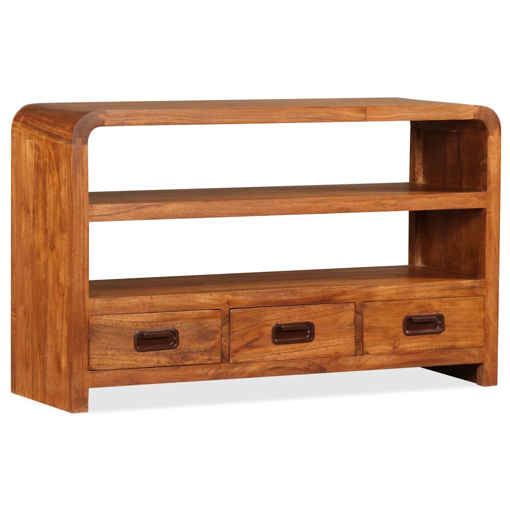 Tv-meubel 90x30x55 cm massief acaciahout is nu te koop bij PeponiXL, paradijselijk wonen!