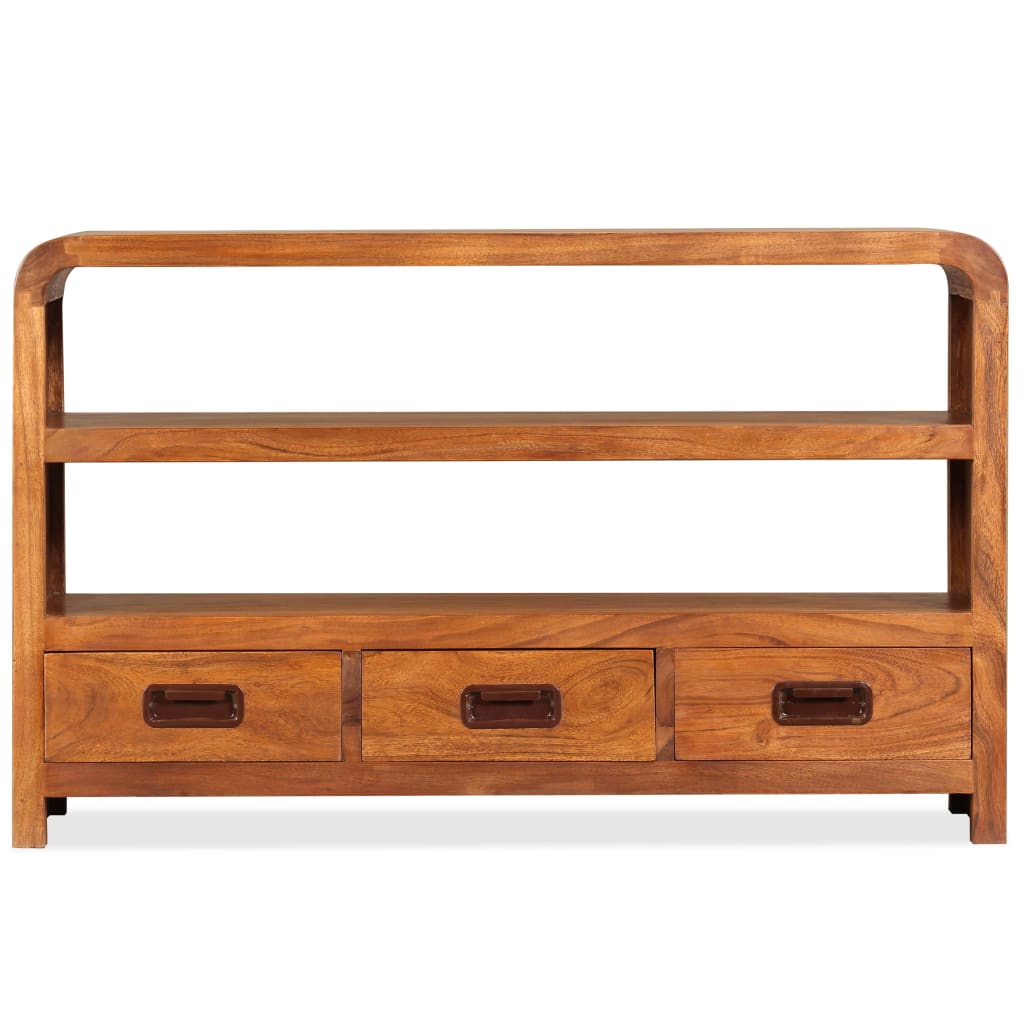 Tv-meubel 90x30x55 cm massief acaciahout is nu te koop bij PeponiXL, paradijselijk wonen!