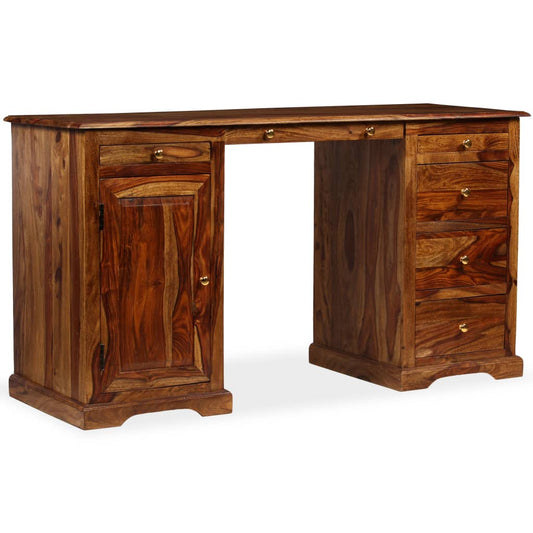 Schrijftafel 140x50x76 cm massief acaciahout is nu te koop bij PeponiXL, paradijselijk wonen!
