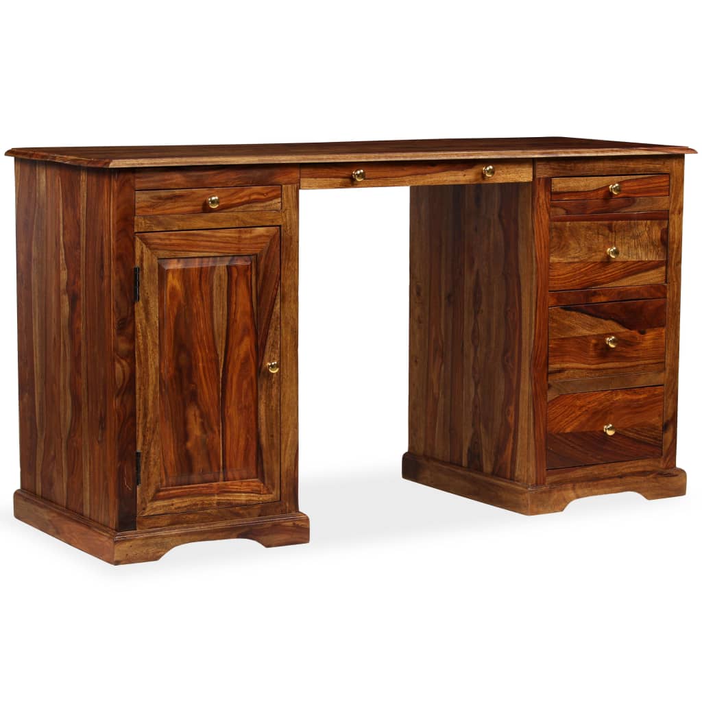 Schrijftafel 140x50x76 cm massief acaciahout is nu te koop bij PeponiXL, paradijselijk wonen!