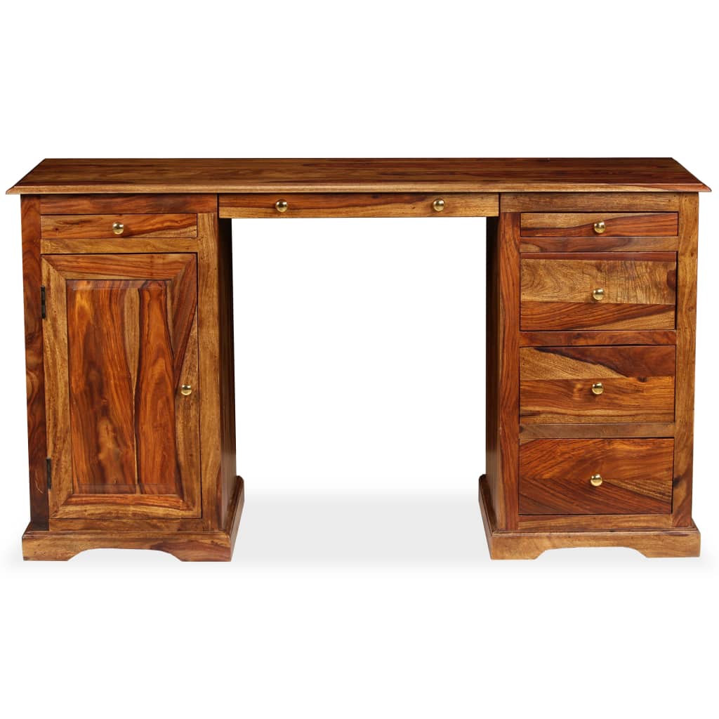 Schrijftafel 140x50x76 cm massief acaciahout is nu te koop bij PeponiXL, paradijselijk wonen!