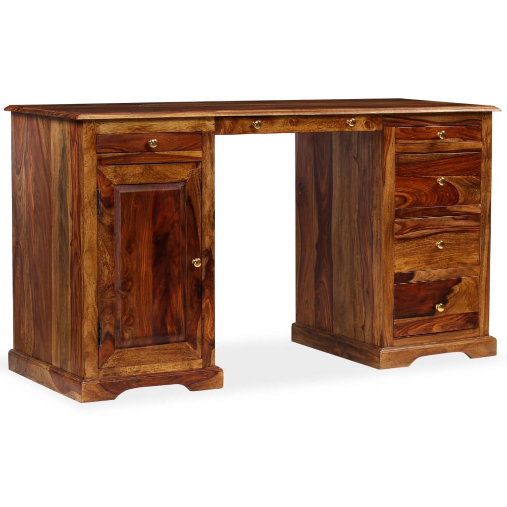 Schrijftafel 140x50x76 cm massief acaciahout is nu te koop bij PeponiXL, paradijselijk wonen!