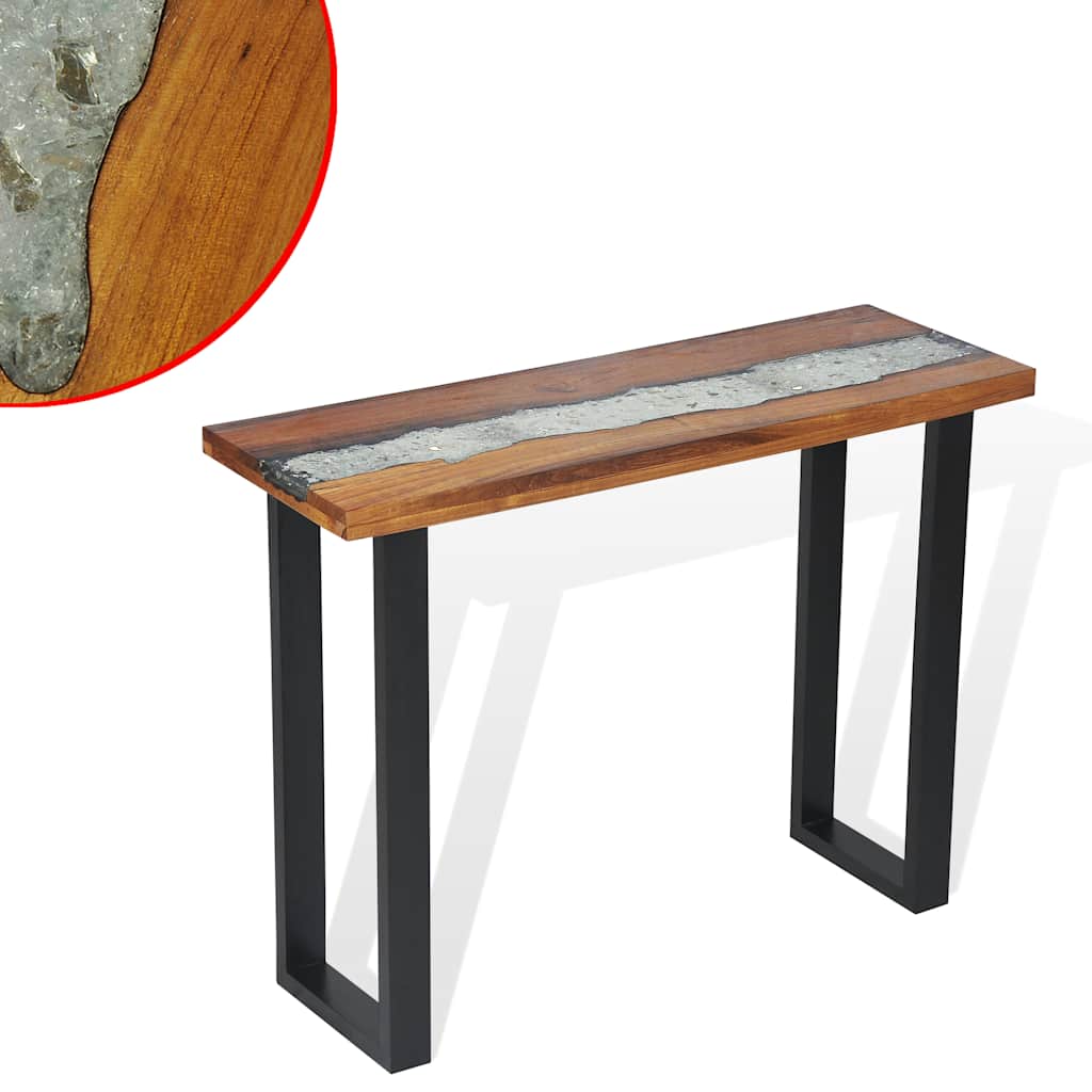Wandtafel 100x35x75 cm teakhout is nu te koop bij PeponiXL, paradijselijk wonen!