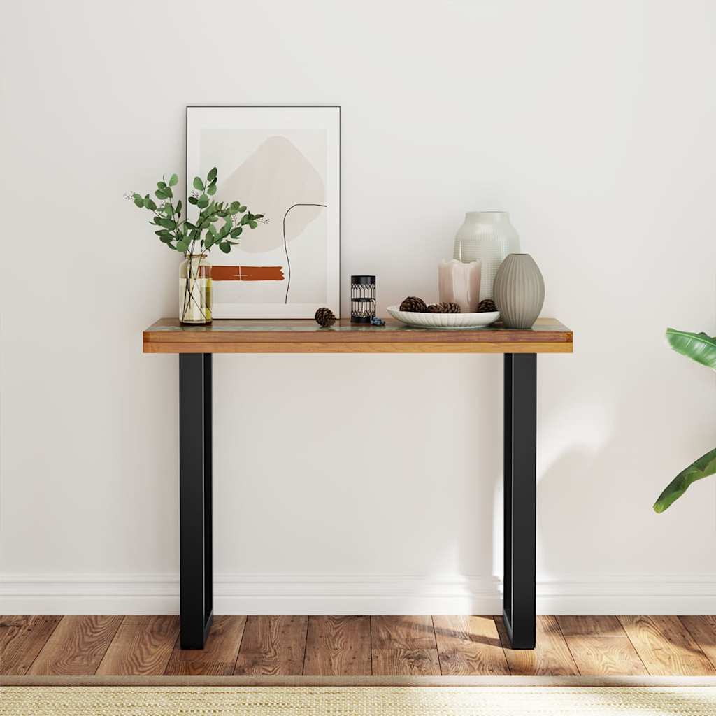 Wandtafel 100x35x75 cm teakhout is nu te koop bij PeponiXL, paradijselijk wonen!
