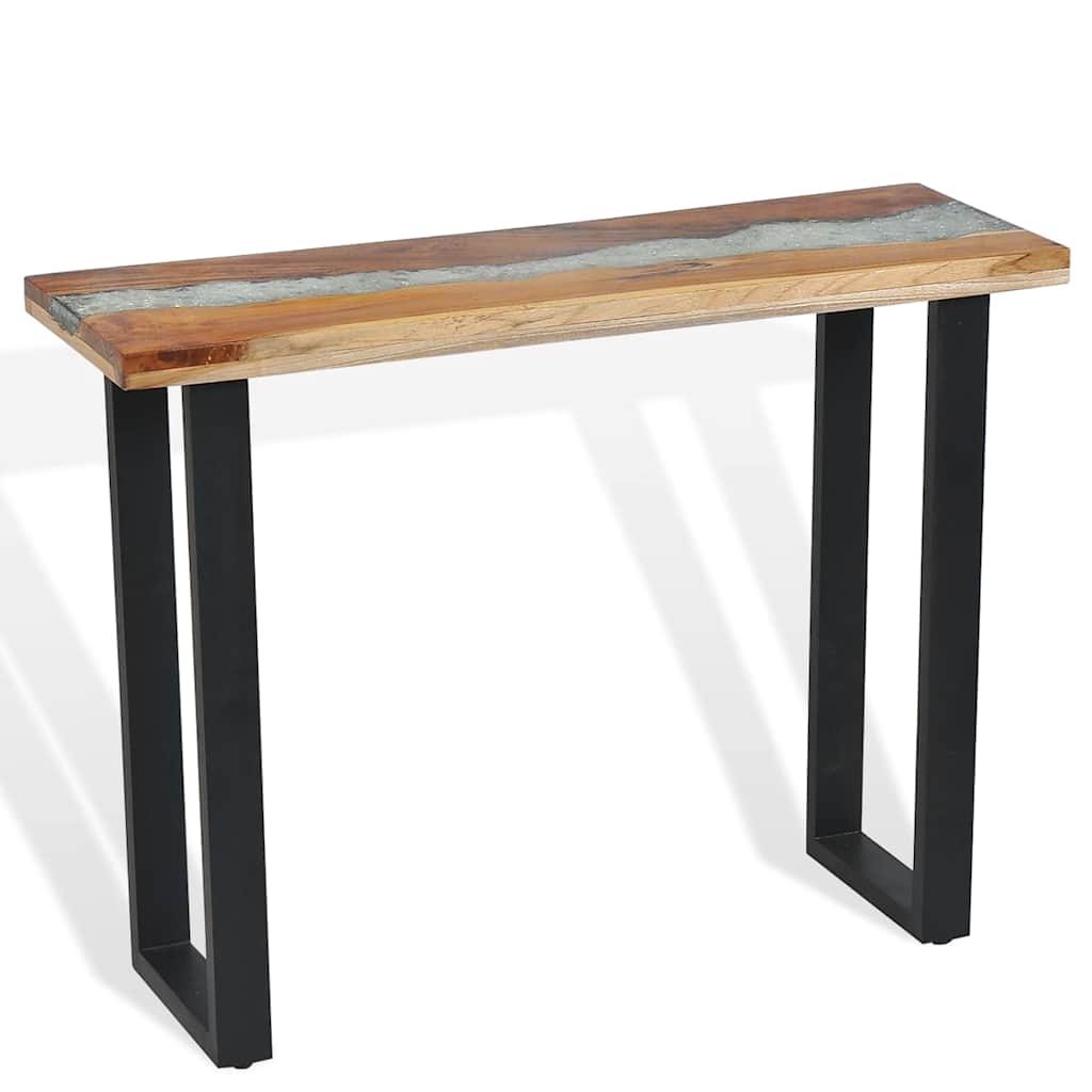 Wandtafel 100x35x75 cm teakhout is nu te koop bij PeponiXL, paradijselijk wonen!