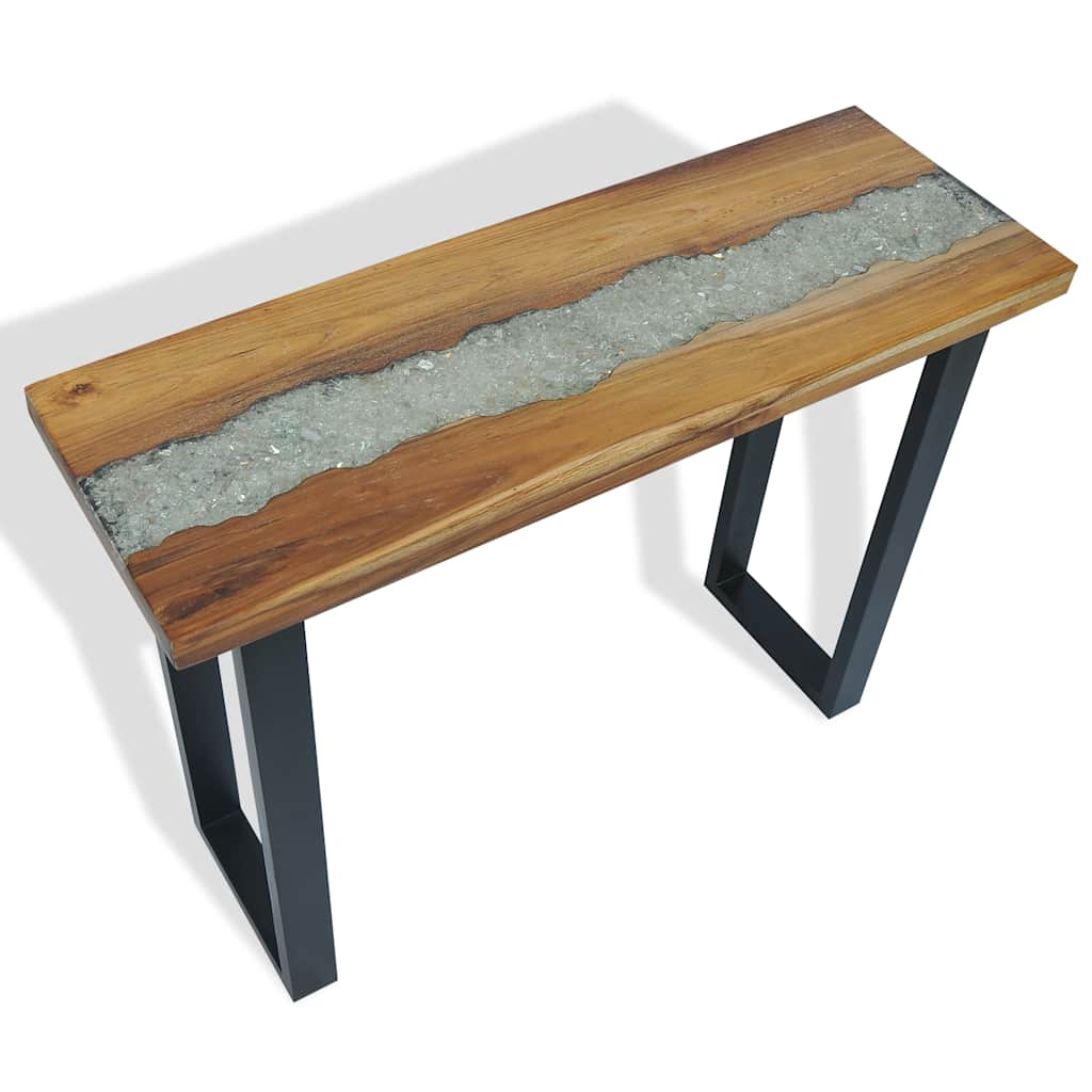 Wandtafel 100x35x75 cm teakhout is nu te koop bij PeponiXL, paradijselijk wonen!