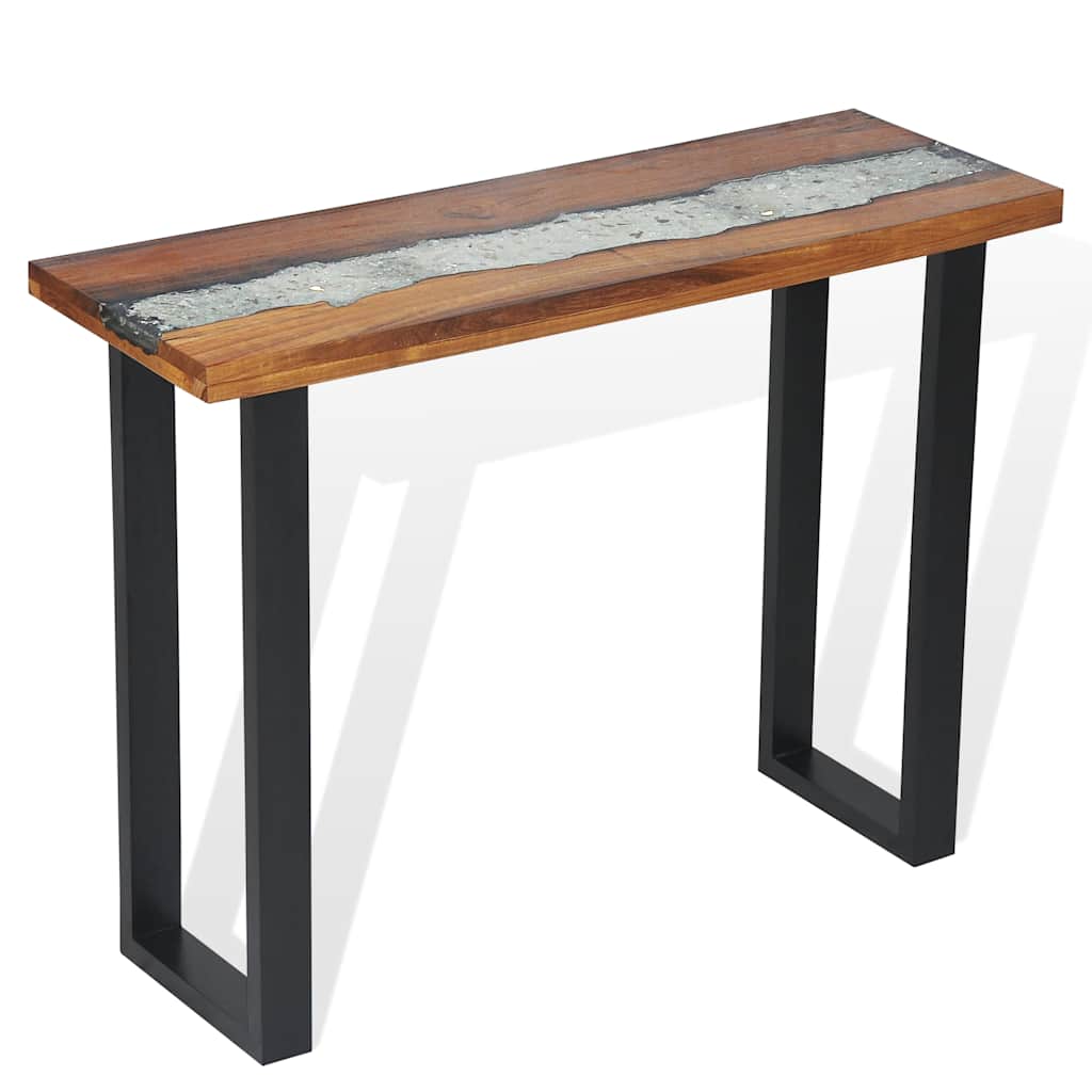 Wandtafel 100x35x75 cm teakhout is nu te koop bij PeponiXL, paradijselijk wonen!
