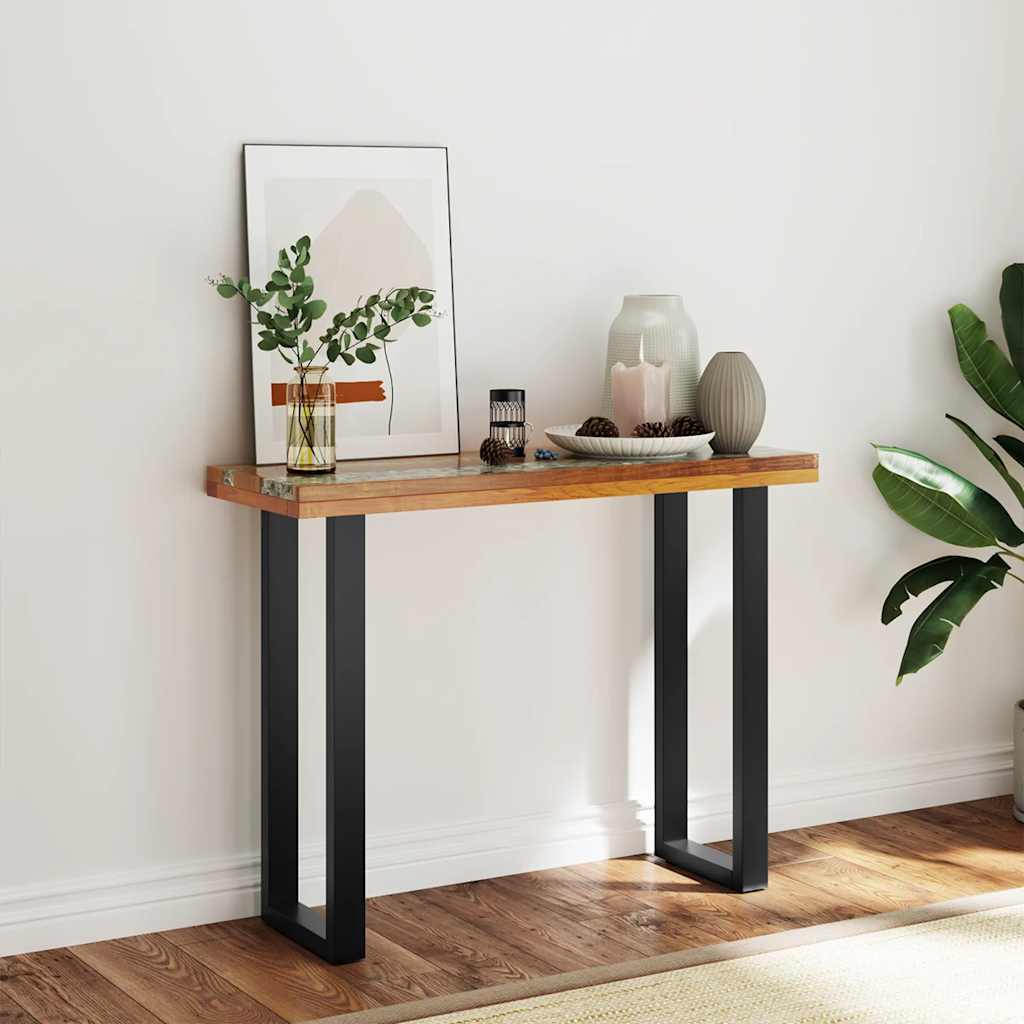 Wandtafel 100x35x75 cm teakhout is nu te koop bij PeponiXL, paradijselijk wonen!