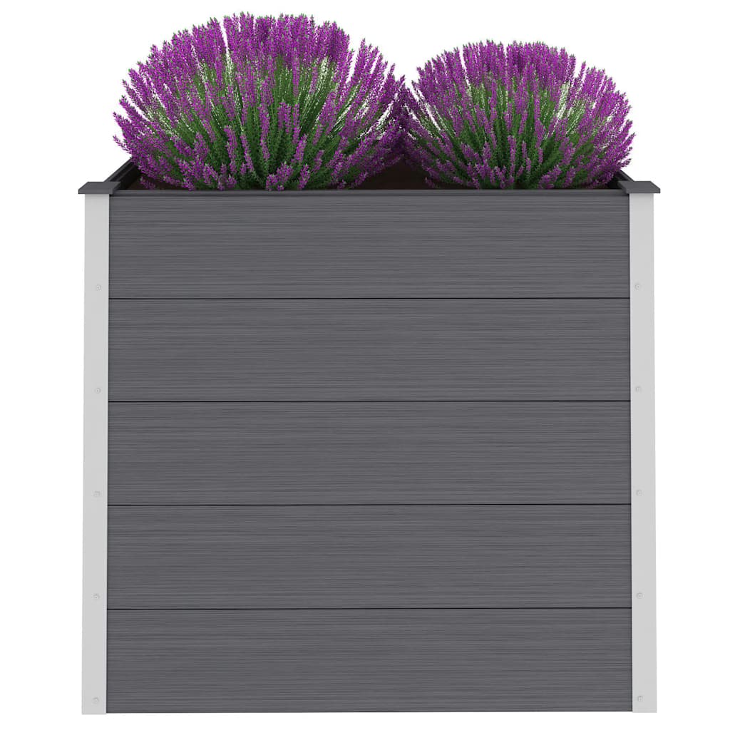 Plantenbak verhoogd 100x50x91 cm HKC grijs is nu te koop bij PeponiXL, paradijselijk wonen!