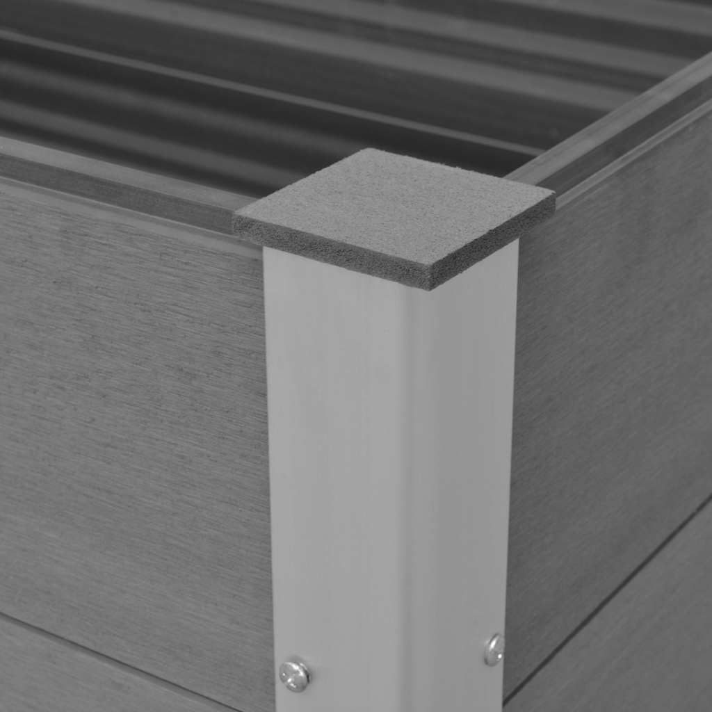 Plantenbak verhoogd 100x50x91 cm HKC grijs is nu te koop bij PeponiXL, paradijselijk wonen!