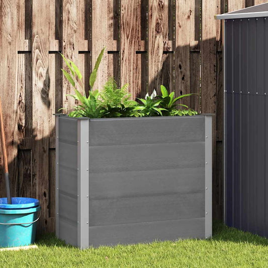 Plantenbak verhoogd 100x50x91 cm HKC grijs is nu te koop bij PeponiXL, paradijselijk wonen!