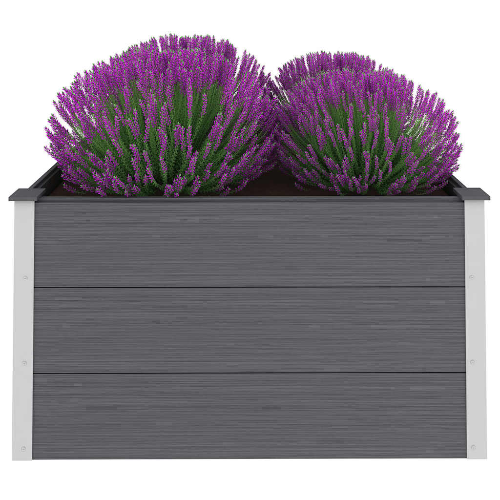 Plantenbak verhoogd 100x100x54 cm HKC grijs is nu te koop bij PeponiXL, paradijselijk wonen!