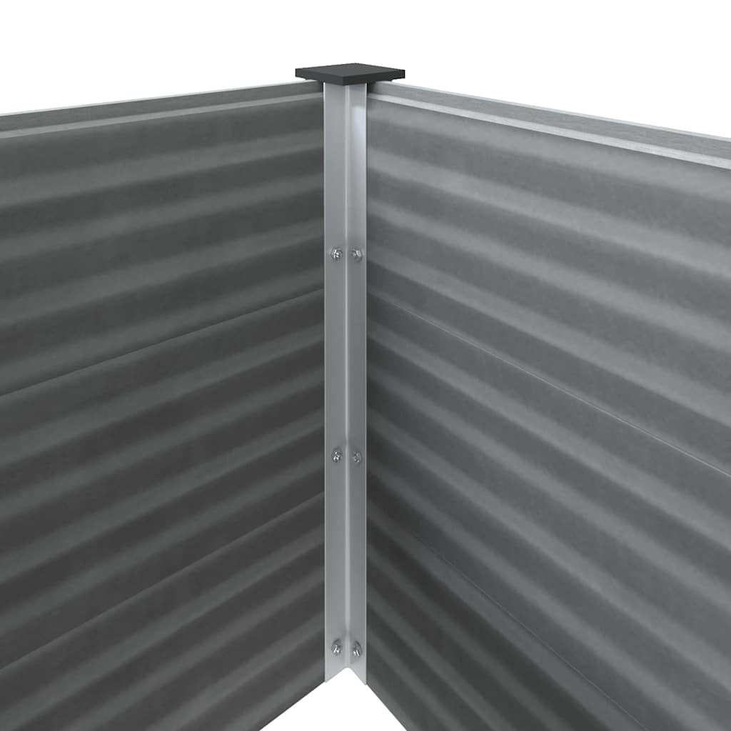 Plantenbak verhoogd 100x100x54 cm HKC grijs is nu te koop bij PeponiXL, paradijselijk wonen!
