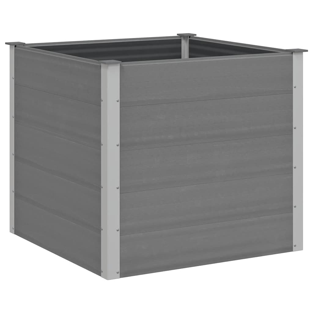 Plantenbak verhoogd 100x100x91 cm HKC grijs is nu te koop bij PeponiXL, paradijselijk wonen!