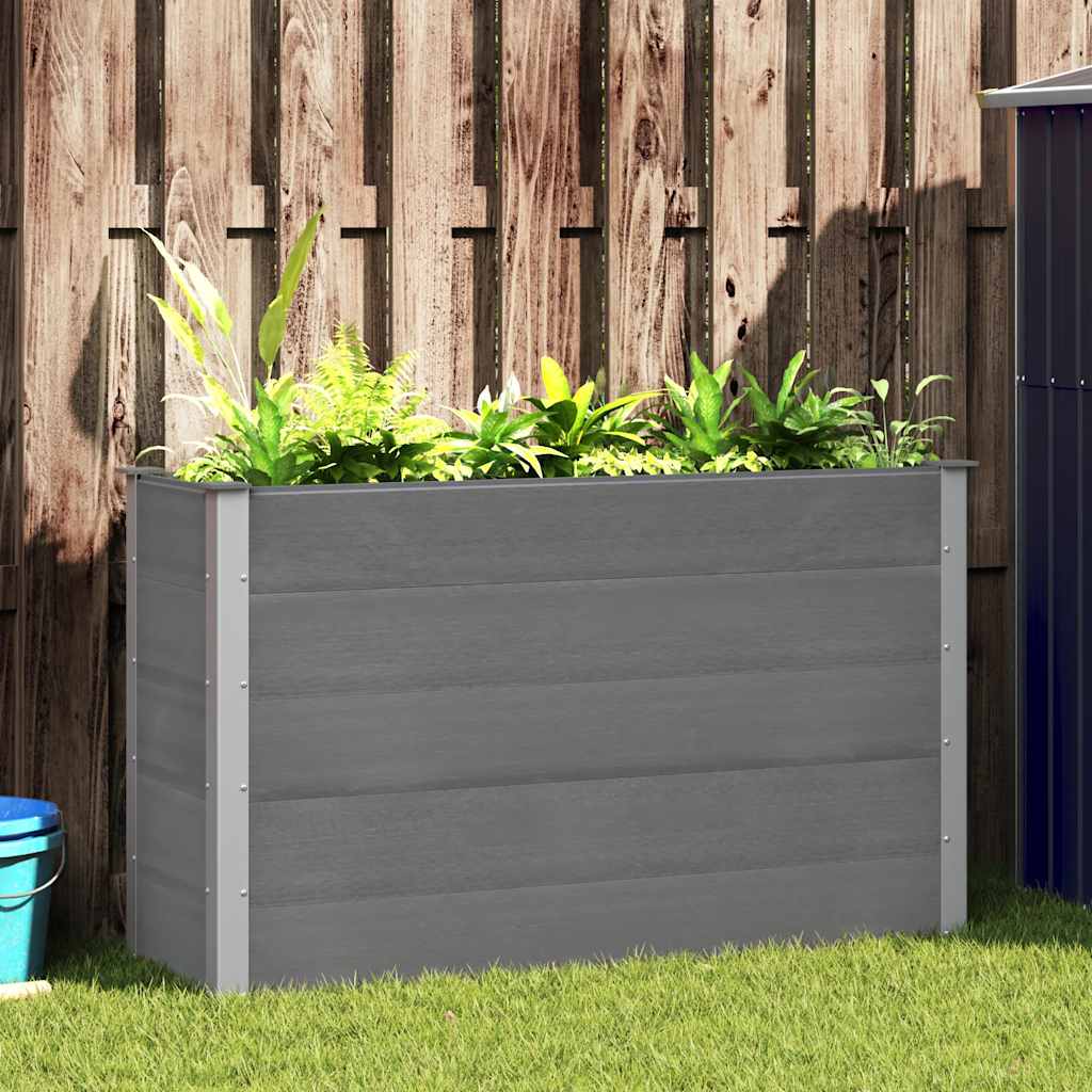 Plantenbak verhoogd 150x50x91 cm HKC grijs is nu te koop bij PeponiXL, paradijselijk wonen!