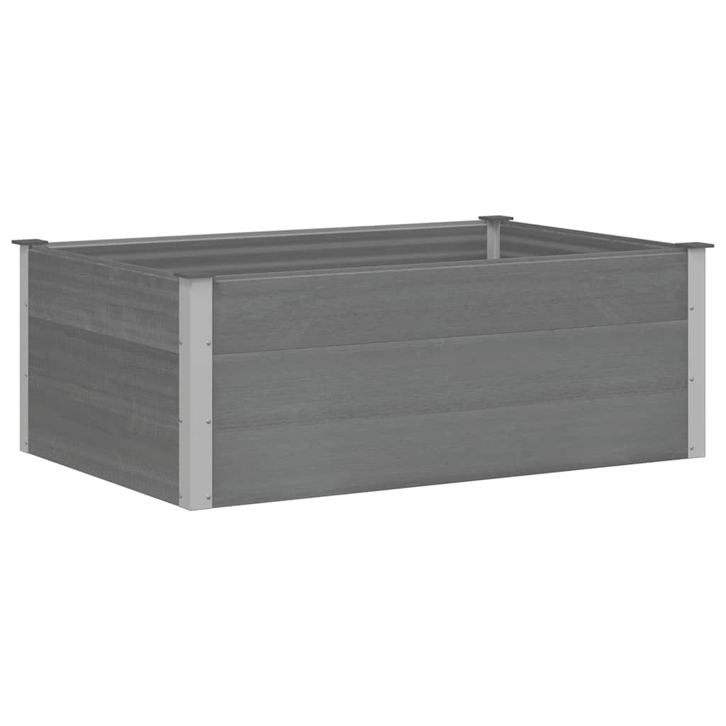 Plantenbak verhoogd 150x100x54 cm HKC grijs is nu te koop bij PeponiXL, paradijselijk wonen!