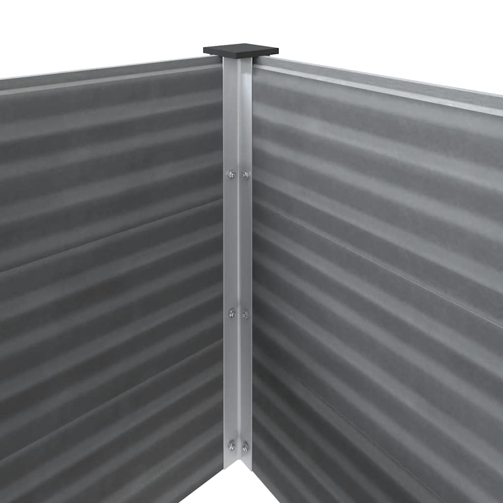 Plantenbak verhoogd 150x100x54 cm HKC grijs is nu te koop bij PeponiXL, paradijselijk wonen!