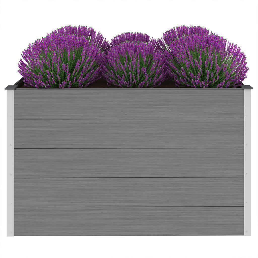 Plantenbak verhoogd 150x100x91 cm HKC grijs is nu te koop bij PeponiXL, paradijselijk wonen!