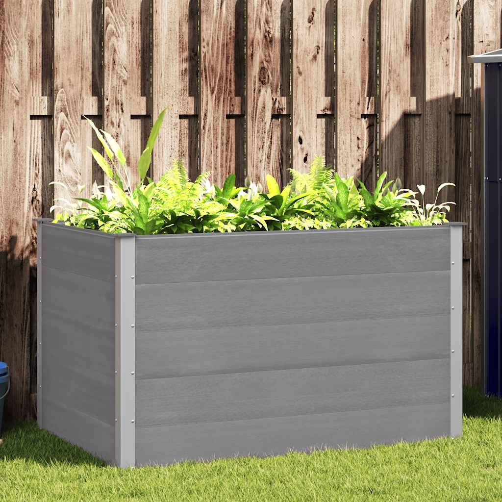 Plantenbak verhoogd 150x100x91 cm HKC grijs is nu te koop bij PeponiXL, paradijselijk wonen!