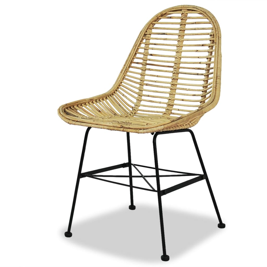 Eetkamerstoelen 4 st natuurlijk rattan is nu te koop bij PeponiXL, paradijselijk wonen!