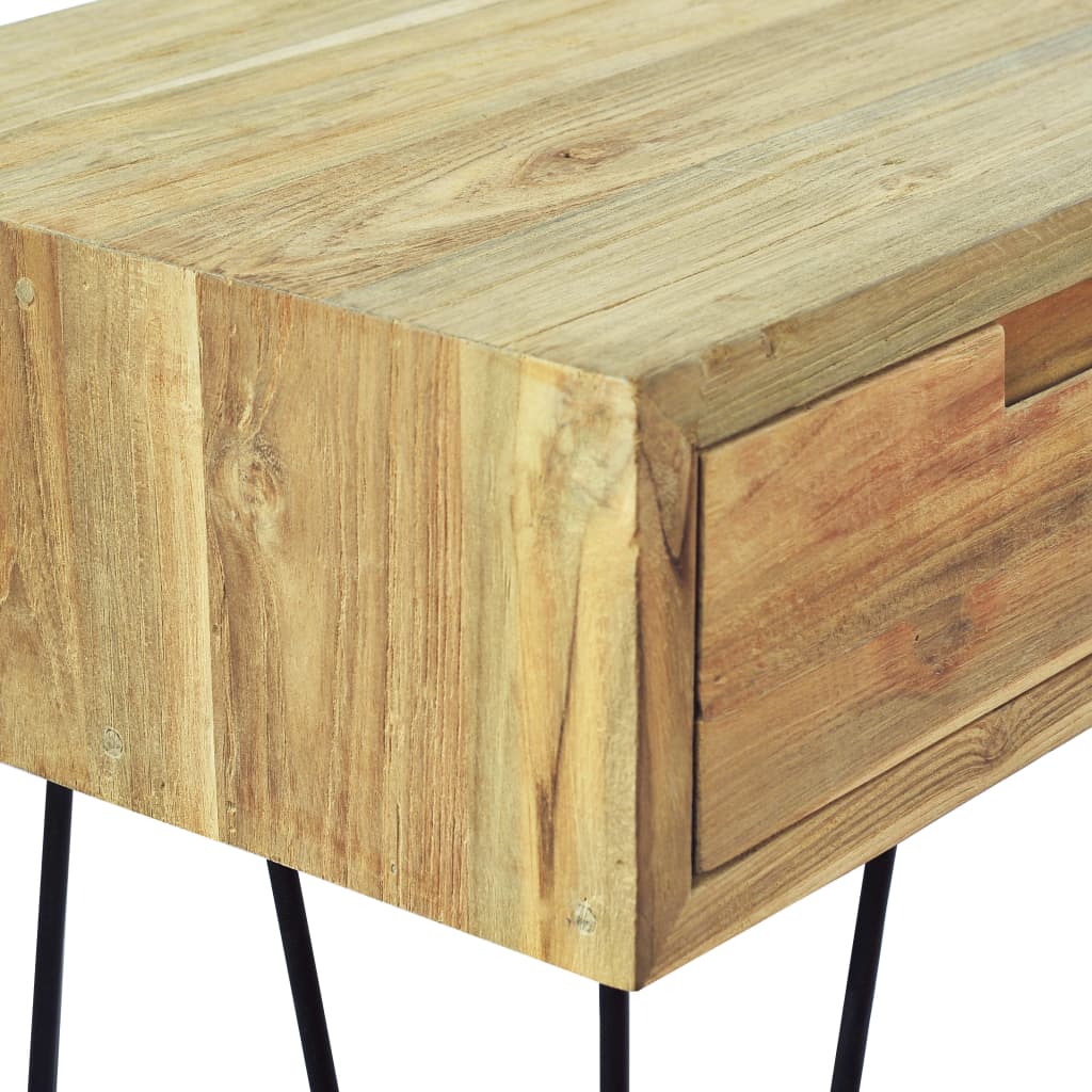 Wandtafel 120x35x76 cm massief teakhout is nu te koop bij PeponiXL, paradijselijk wonen!