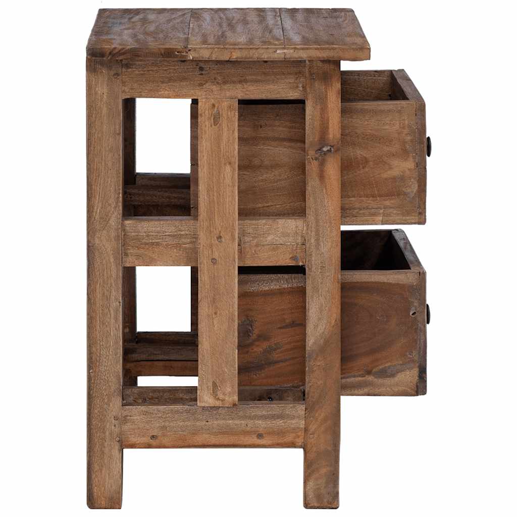 Nachtkastje 40x30x51 cm massief mahoniehout is nu te koop bij PeponiXL, paradijselijk wonen!