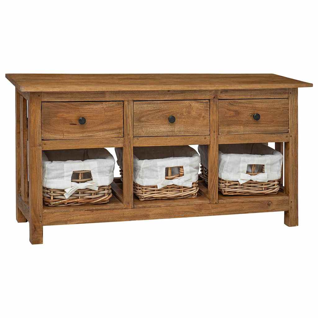 Dressoir 100x30x50 cm massief mahoniehout is nu te koop bij PeponiXL, paradijselijk wonen!