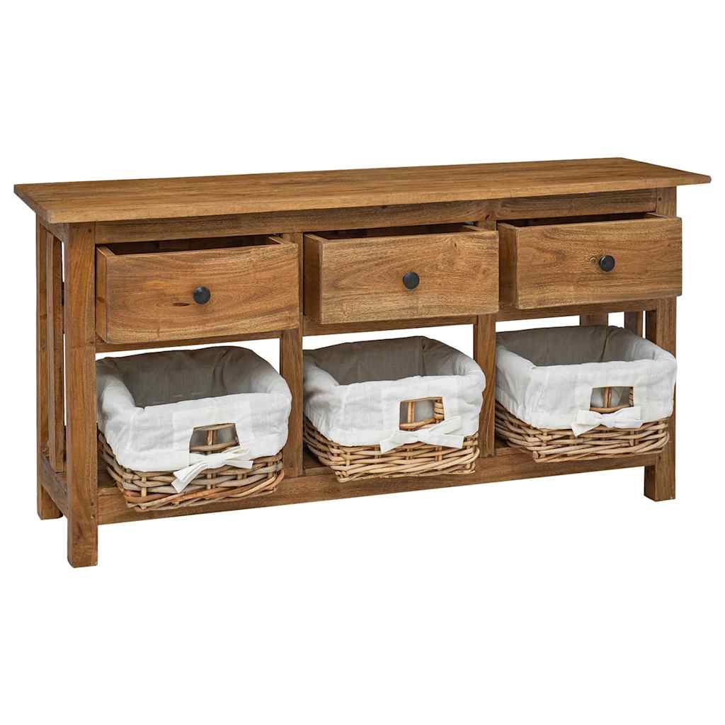 Dressoir 100x30x50 cm massief mahoniehout is nu te koop bij PeponiXL, paradijselijk wonen!