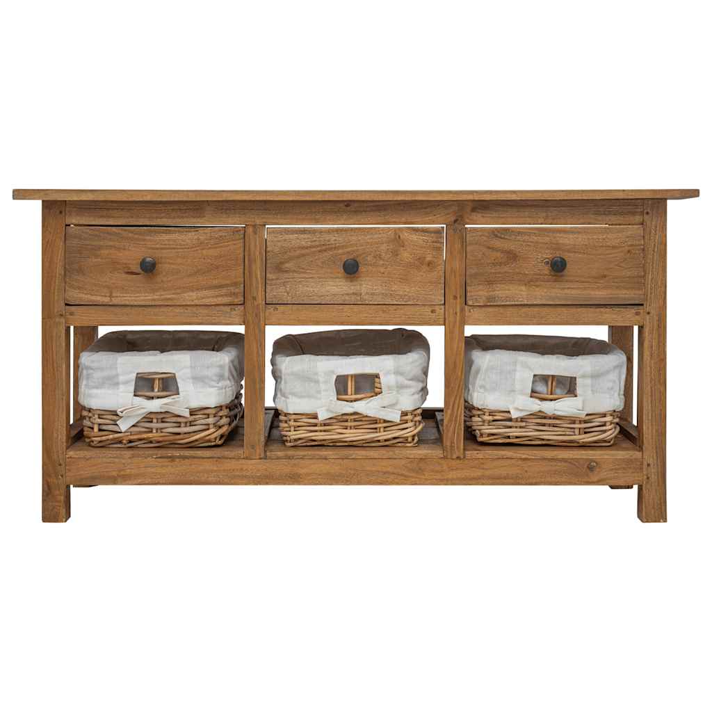 Dressoir 100x30x50 cm massief mahoniehout is nu te koop bij PeponiXL, paradijselijk wonen!