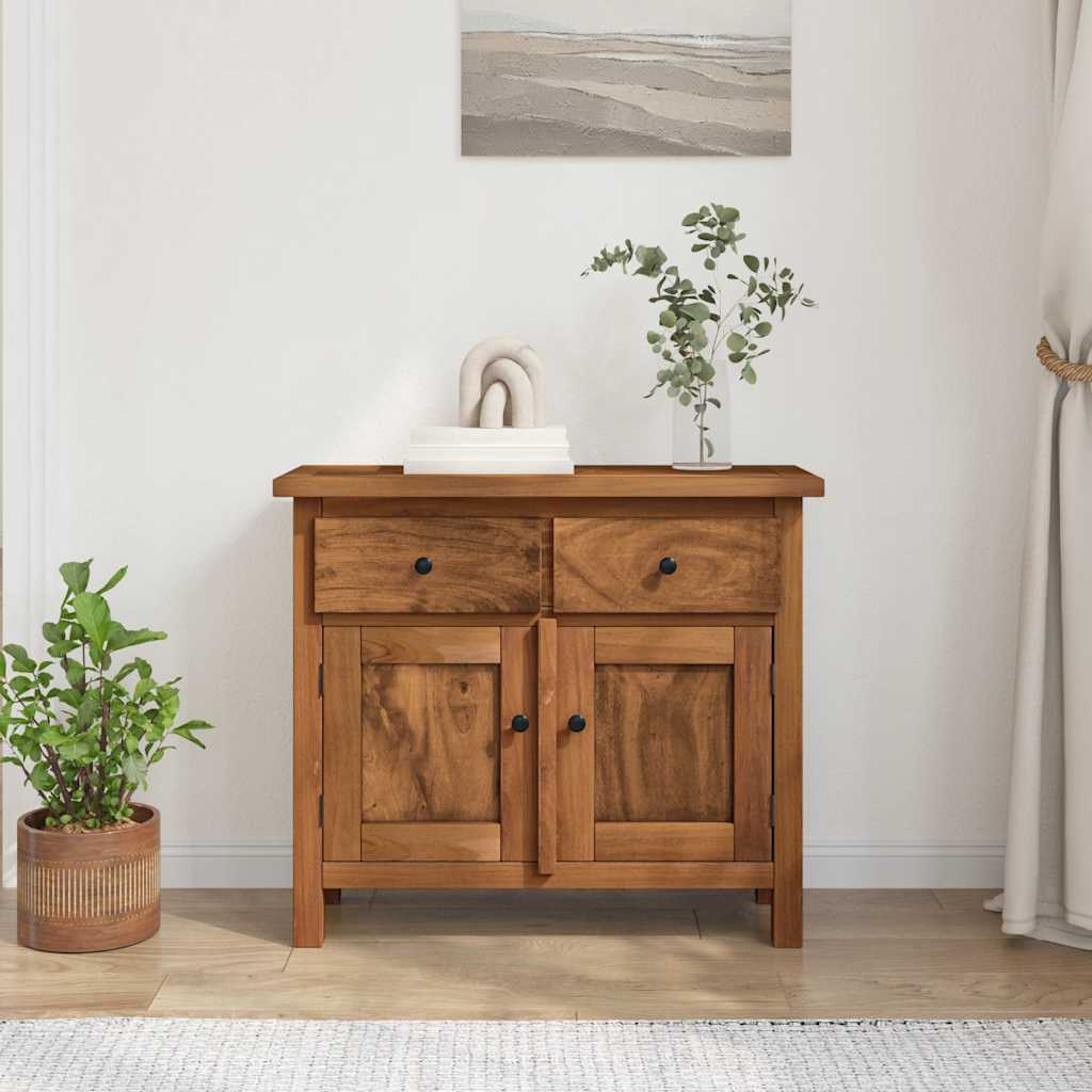 Dressoir 75x30x65 cm massief mahoniehout is nu te koop bij PeponiXL, paradijselijk wonen!