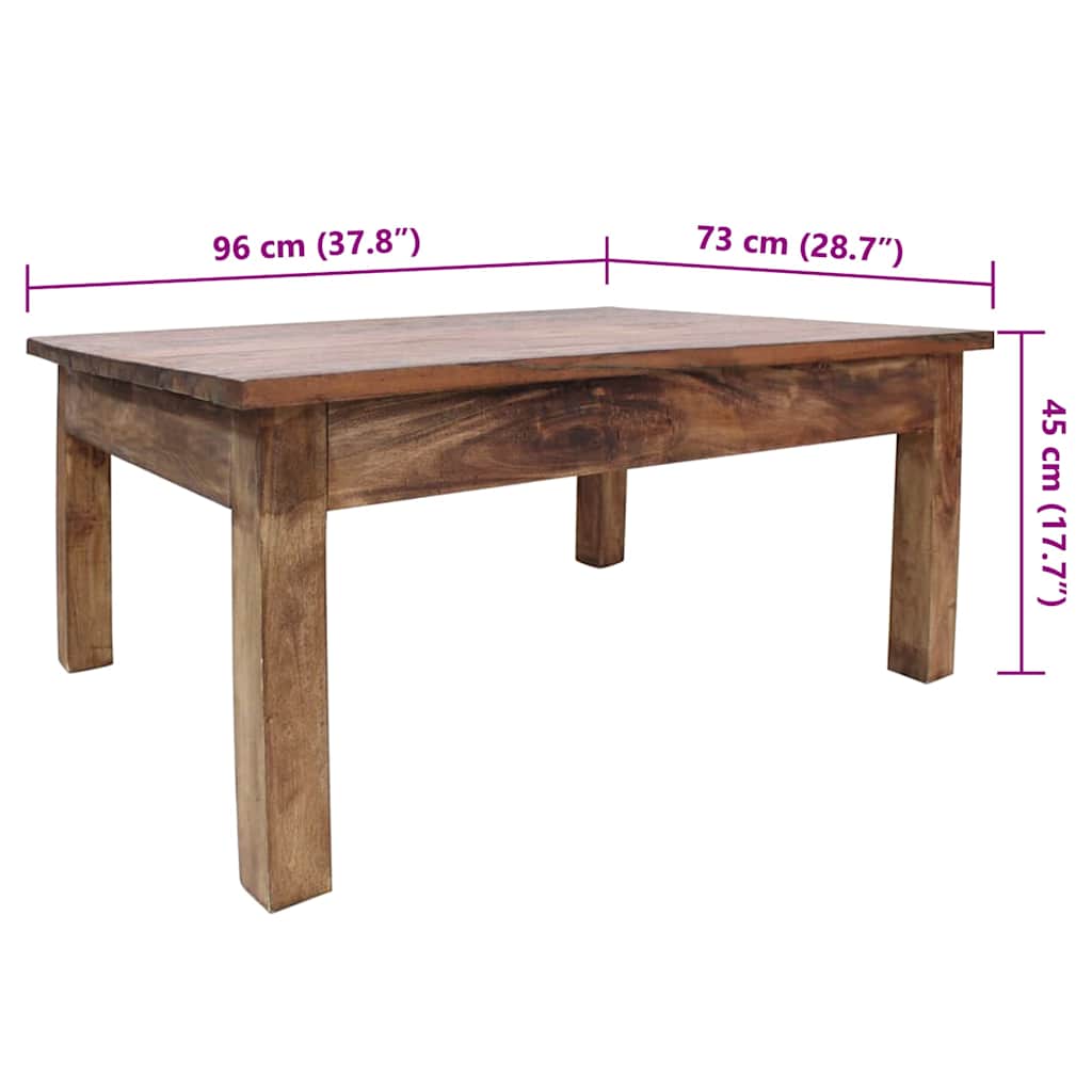 Salontafel 96x73x45 cm massief mahoniehout is nu te koop bij PeponiXL, paradijselijk wonen!