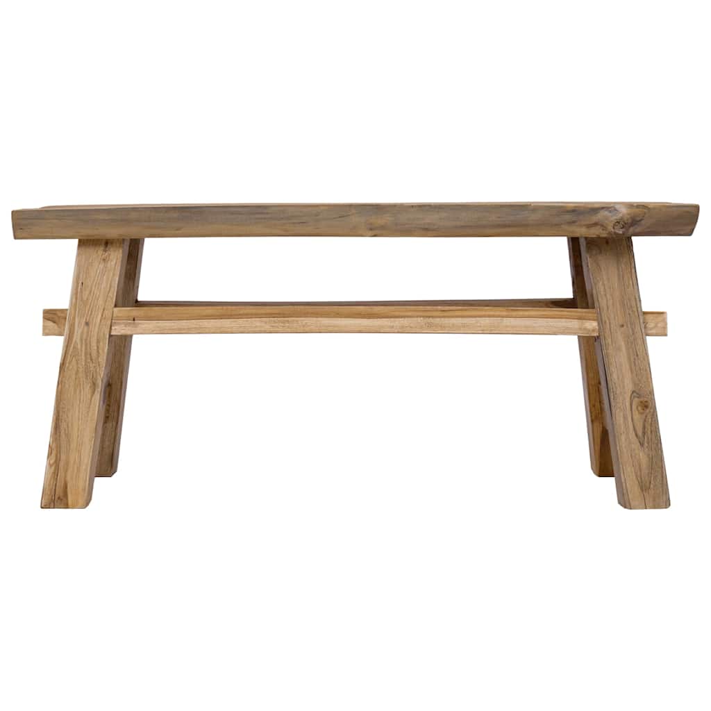 Bank 100x28x43 cm gemengd gerecycled hout en massief teakhout is nu te koop bij PeponiXL, paradijselijk wonen!