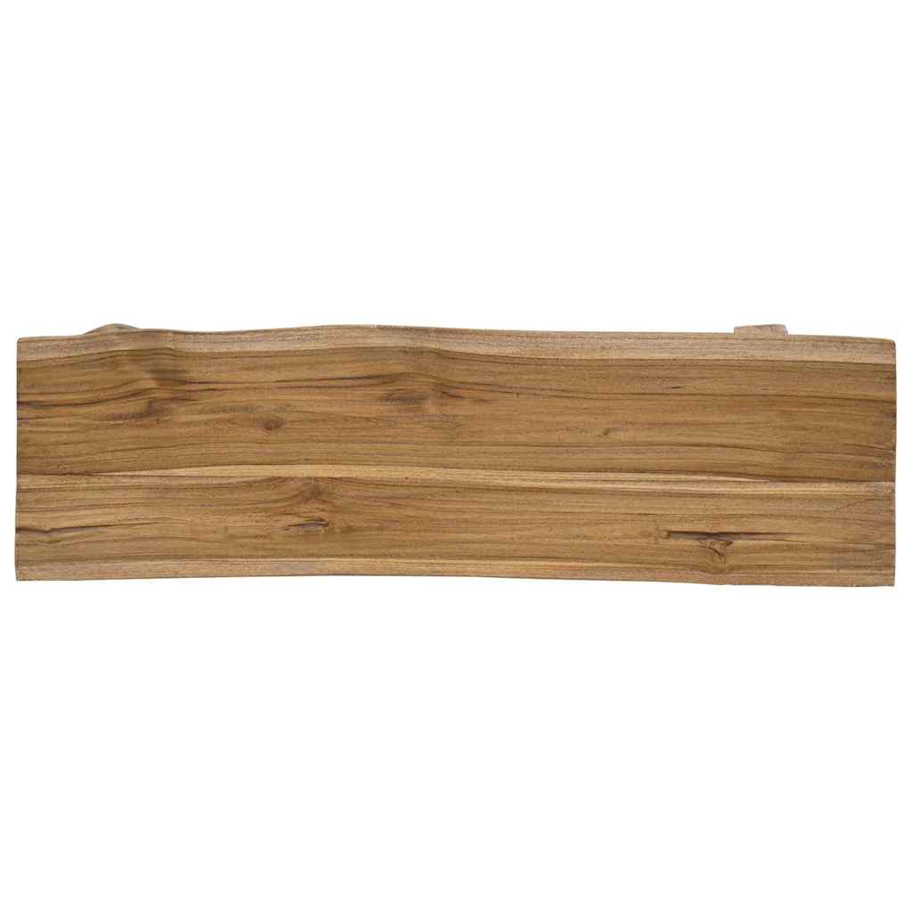 Bank 100x28x43 cm gemengd gerecycled hout en massief teakhout is nu te koop bij PeponiXL, paradijselijk wonen!
