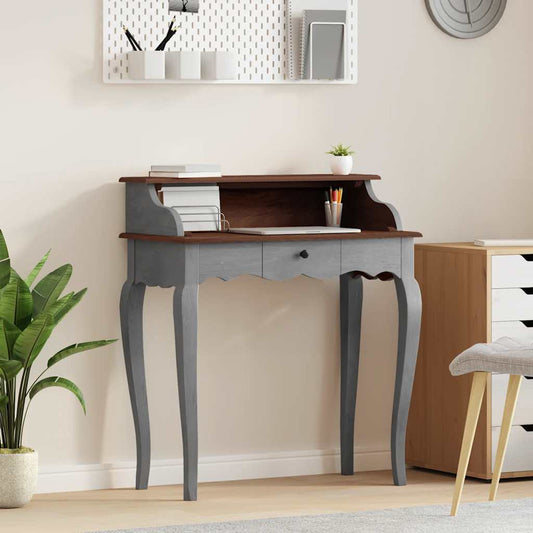 Schrijftafel 80x40x92 cm massief mahoniehout is nu te koop bij PeponiXL, paradijselijk wonen!