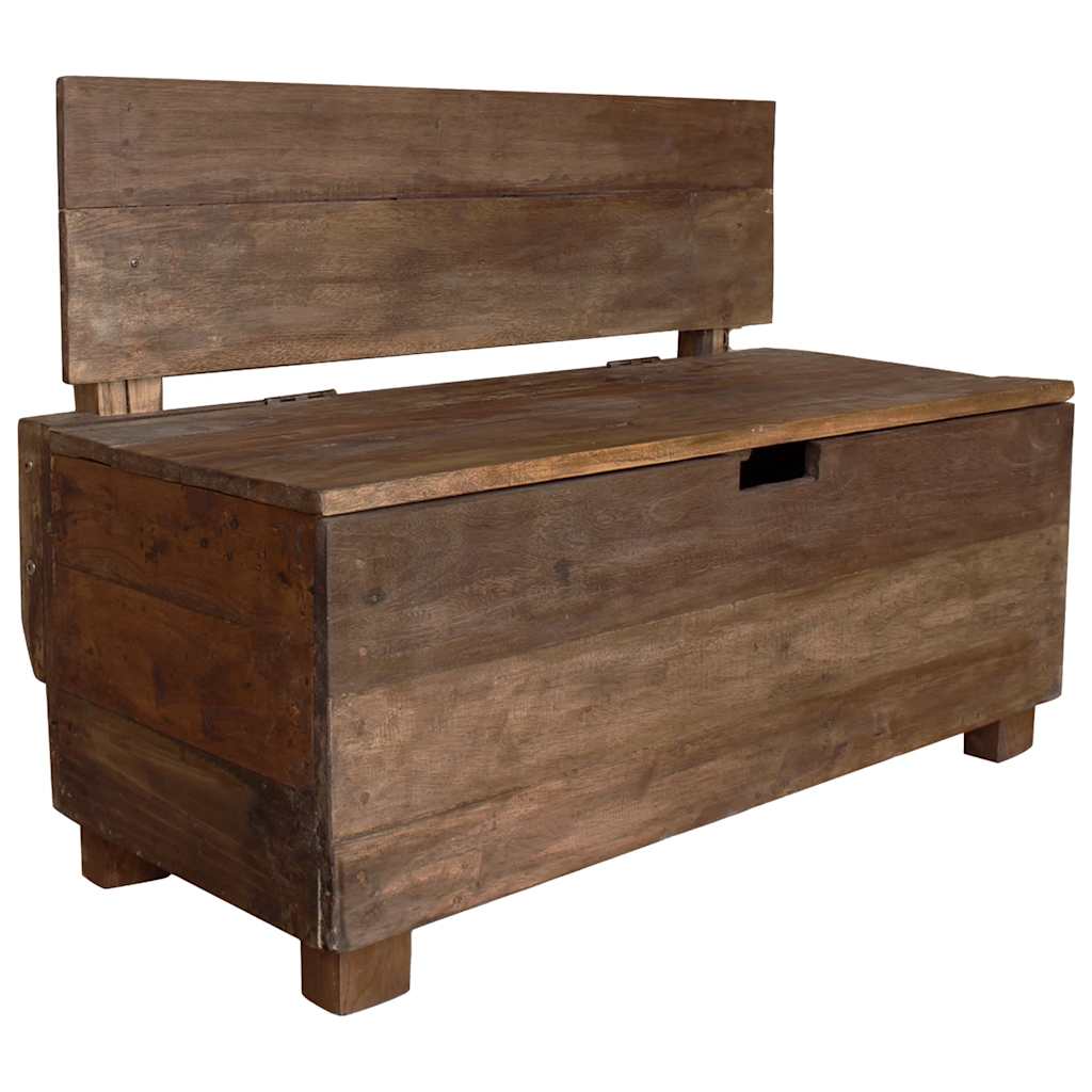 Bank 86x40x60 cm massief mahoniehout is nu te koop bij PeponiXL, paradijselijk wonen!