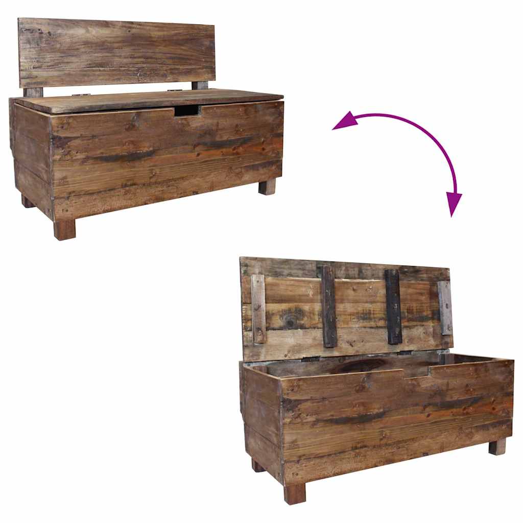 Bank 86x40x60 cm massief mahoniehout is nu te koop bij PeponiXL, paradijselijk wonen!