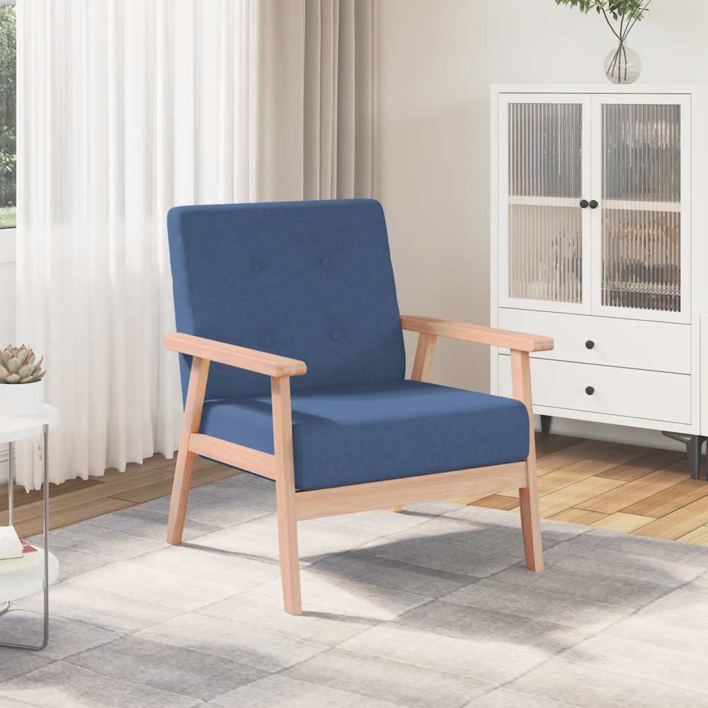 Fauteuil stof blauw is nu te koop bij PeponiXL, paradijselijk wonen!