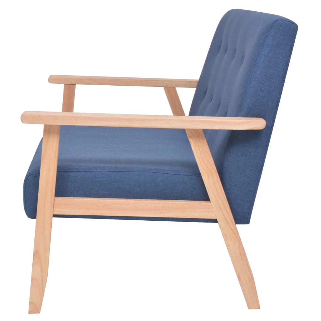 Tweezitsbank stof blauw is nu te koop bij PeponiXL, paradijselijk wonen!
