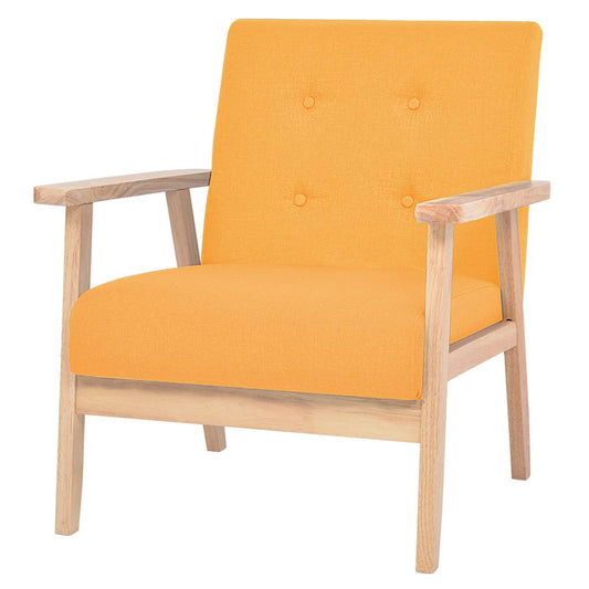 Fauteuil stof geel is nu te koop bij PeponiXL, paradijselijk wonen!