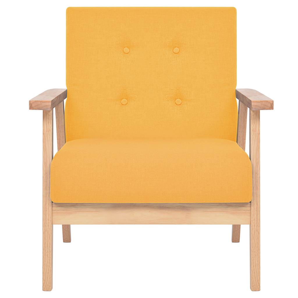 Fauteuil stof geel is nu te koop bij PeponiXL, paradijselijk wonen!