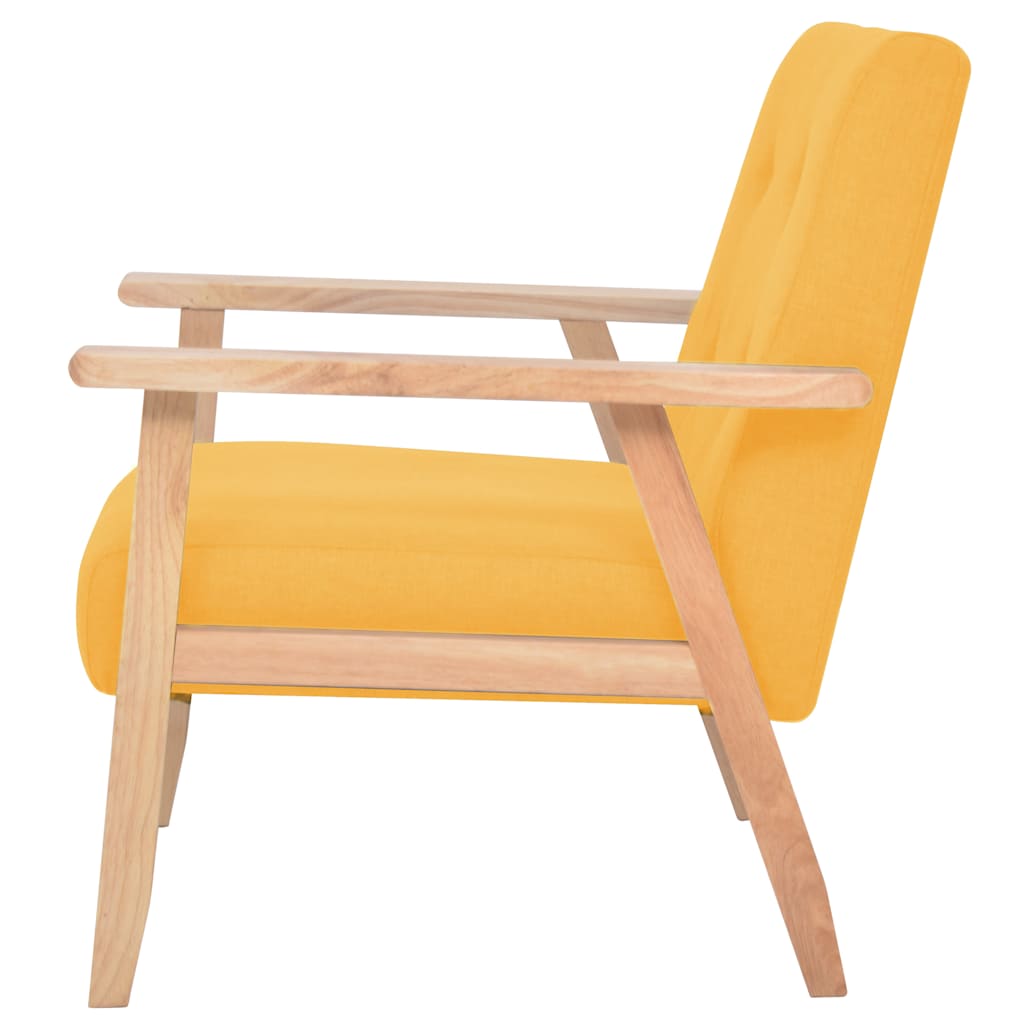 Fauteuil stof geel is nu te koop bij PeponiXL, paradijselijk wonen!