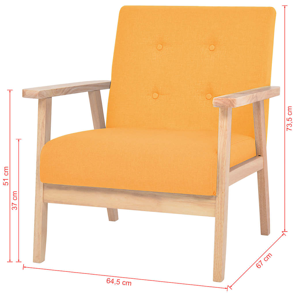 Fauteuil stof geel is nu te koop bij PeponiXL, paradijselijk wonen!