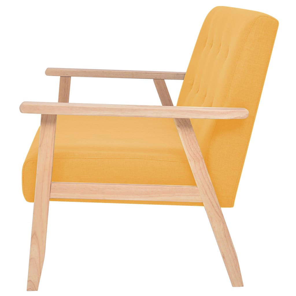 Tweezitsbank stof geel is nu te koop bij PeponiXL, paradijselijk wonen!