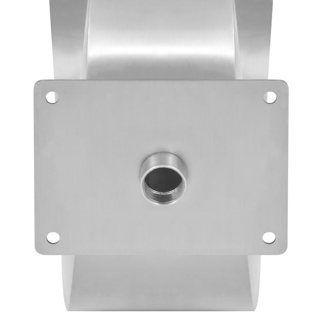 Zwembadfontein 50x30x53 cm roestvrij staal zilverkleurig is nu te koop bij PeponiXL, paradijselijk wonen!