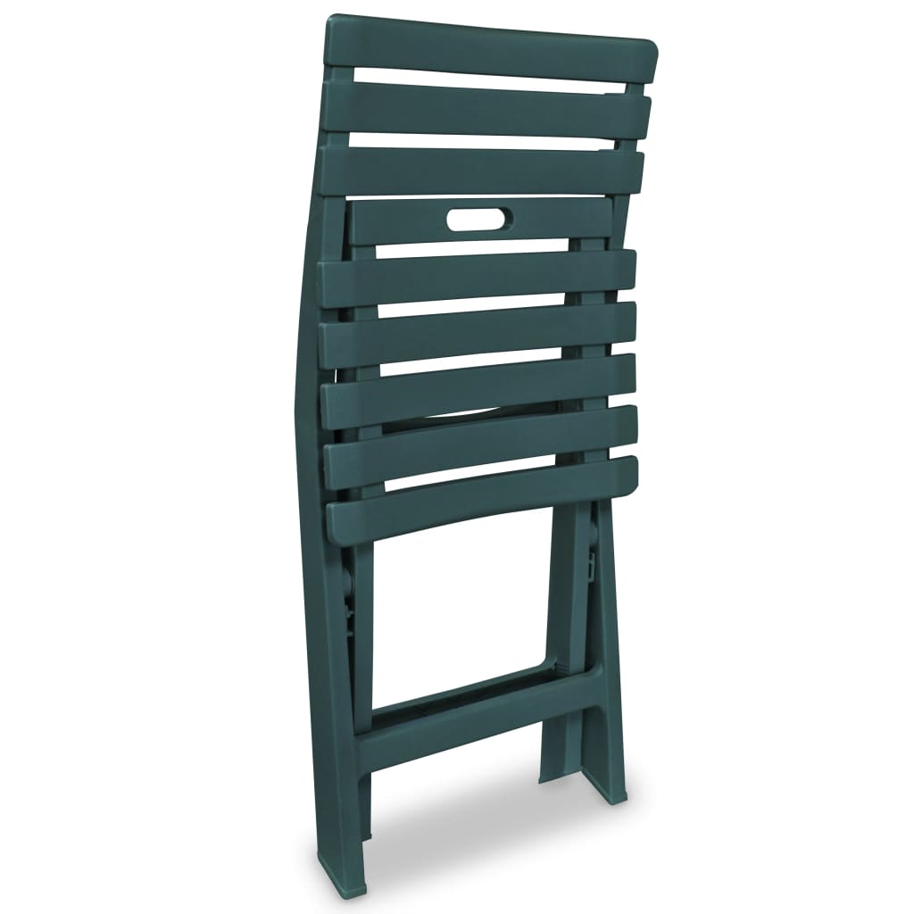 3-delige Bistroset inklapbaar kunststof groen is nu te koop bij PeponiXL, paradijselijk wonen!