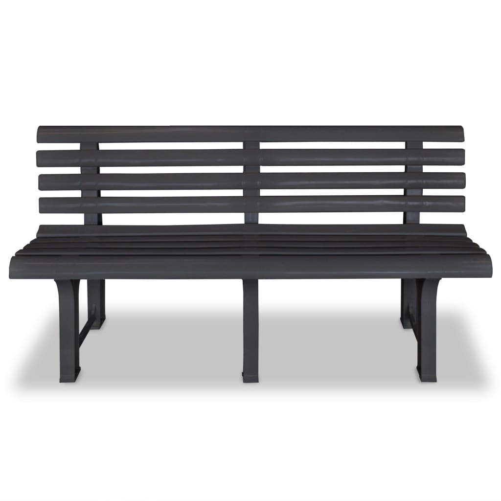 Tuinbank 145,5 cm kunststof antraciet is nu te koop bij PeponiXL, paradijselijk wonen!