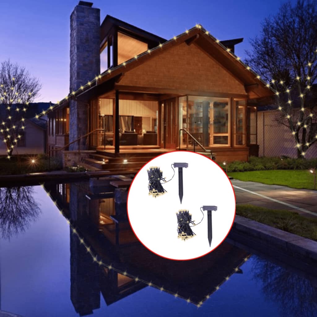 Lichtslingers solar LED warmwit 2 st is nu te koop bij PeponiXL, paradijselijk wonen!