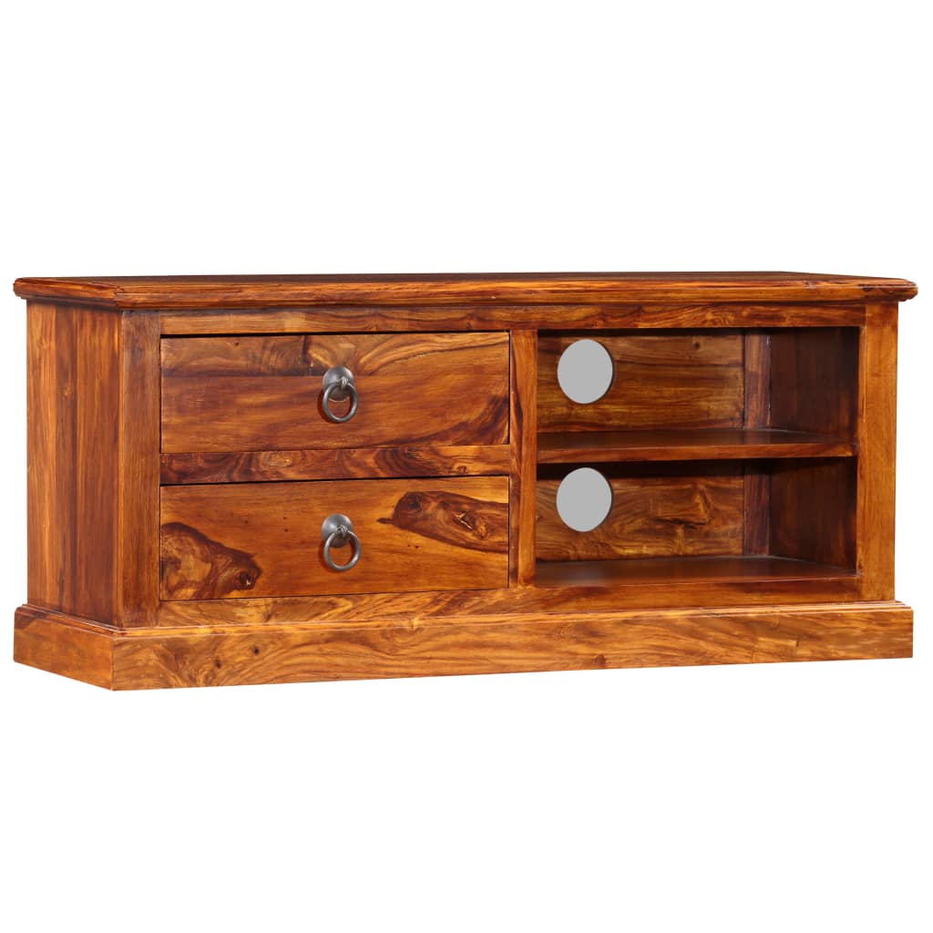 Tv-meubel 90x30x40 cm massief acaciahout is nu te koop bij PeponiXL, paradijselijk wonen!